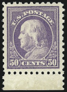 Sale 1034, Lot 444, 1914-17 Washington-Franklin Issues (Scott 441-485)