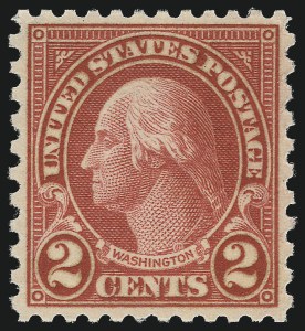 Sale 1034, Lot 500, 1922-25 Issue and Later Issues (Scott 550-834), 2c Carmine, Rotary (579) Sale 1034, Lot 500, 1922-25 Issue and Later Issues (Scott 550-834)