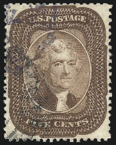 Sale 1034, Lot 57, 1857-60 Issue and 1875 Reprint (Scott 18-47)