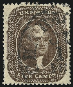 Sale 1034, Lot 58, 1857-60 Issue and 1875 Reprint (Scott 18-47)