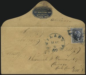 Sale 1034, Lot 6, 5c-10c 1847 Issue and 1875 Reproduction of 1847 Issue (Scott 1-4)