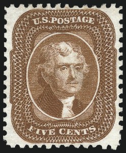 Sale 1034, Lot 71, 1857-60 Issue and 1875 Reprint (Scott 18-47)