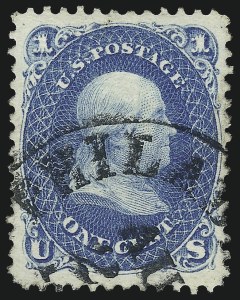 Sale 1034, Lot 74, 1861-66 Issue (Scott 62B-78)