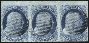 Sale 1034, Lot 9, 1c 1851-56 Issue (Scott 5-9)