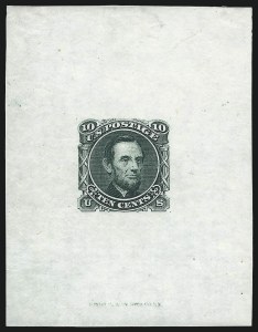 Sale 1037, Lot 1131, Essays and Proofs (1869 Pictorial Issue)