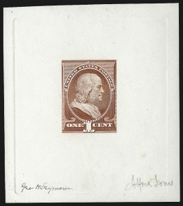 Sale 1037, Lot 1185, Essays and Proofs (1870-88 Bank Note Issues)