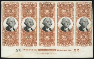 Sale 1037, Lot 1326, Essays and Proofs (Revenues)