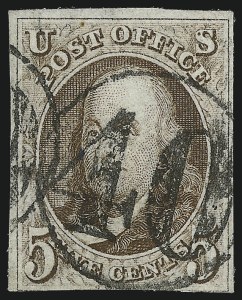 Sale 1037, Lot 1361, 5c 1847 Issue and 1875 Reproduction of 1847 Issue (Scott 1-4)