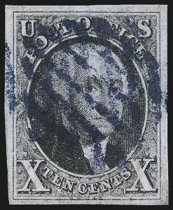 Sale 1037, Lot 1377, 5c 1847 Issue and 1875 Reproduction of 1847 Issue (Scott 1-4)
