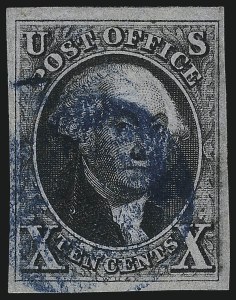 Sale 1037, Lot 1383, 5c 1847 Issue and 1875 Reproduction of 1847 Issue (Scott 1-4)
