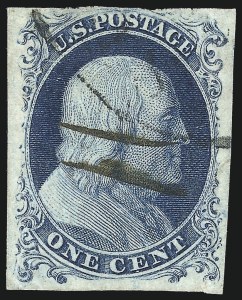 Sale 1037, Lot 1399, 1c 1851-56 Issue (Scott 5-9)