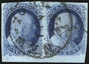 Sale 1037, Lot 1412, 1c 1851-56 Issue (Scott 5-9)