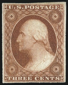 Sale 1037, Lot 1423, 3c-12c 1851-56 Issue (Scott 10-17)
