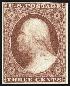 Sale 1037, Lot 1428, 3c-12c 1851-56 Issue (Scott 10-17)