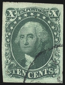 Sale 1037, Lot 1442, 3c-12c 1851-56 Issue (Scott 10-17)