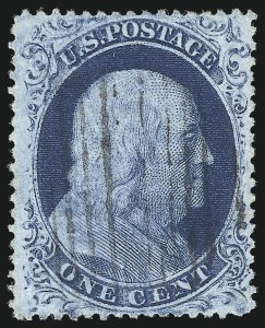 Sale 1037, Lot 1462, 1c 1857-60 Issue (Scott 18-24)