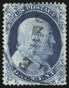 Sale 1037, Lot 1465, 1c 1857-60 Issue (Scott 18-24)