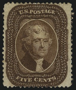 Sale 1037, Lot 1482, 3c-90c 1857-60 Issue (Scott 26-39)