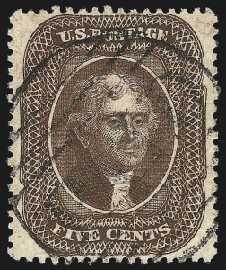 Sale Number 1037, Lot Number 1486, 3c-90c 1857-60 Issue (Scott 26-39) Sale Number 1037, Lot Number 1486, 3c-90c 1857-60 Issue (Scott 26-39)