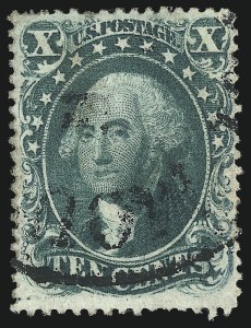 Sale 1037, Lot 1487, 3c-90c 1857-60 Issue (Scott 26-39)