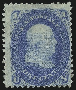 Sale 1037, Lot 1603, 1867-68 Grilled Issue (Scott 79-101)