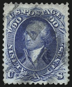 Sale 1037, Lot 1623, 1867-68 Grilled Issue (Scott 79-101)