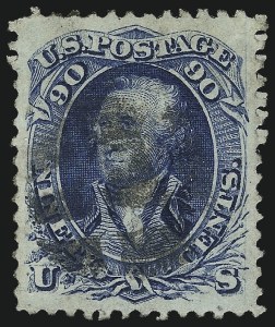 Sale 1037, Lot 1624, 1867-68 Grilled Issue (Scott 79-101)