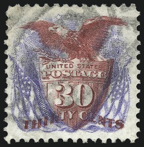 Sale 1037, Lot 1703, 1875 Re-Issue of 1869 Pictorial Issue (Scott 123-132)