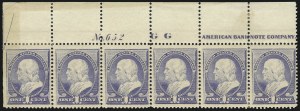 Sale 1037, Lot 1765, 1875-88 Bank Note Issues incl. Special Printings (Scott 174-218)