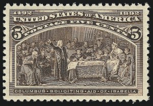 Sale Number 1037, Lot Number 1813, 1893 Columbian Issue, 1c thru 30c (Scott 230-239)