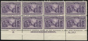 Sale 1037, Lot 1820, 1893 Columbian Issue, 1c thru 30c (Scott 230-239)
