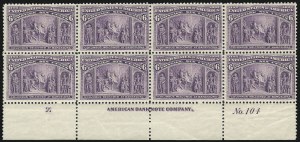 Sale 1037, Lot 1821, 1893 Columbian Issue, 1c thru 30c (Scott 230-239)