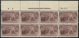 Sale 1037, Lot 1825, 1893 Columbian Issue, 1c thru 30c (Scott 230-239)
