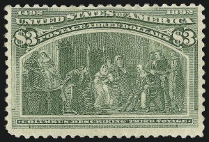 Sale 1037, Lot 1848, 1893 Columbian Issue, 50c thru $5.00 (Scott 240-245)