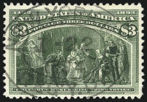 Sale 1037, Lot 1851, 1893 Columbian Issue, 50c thru $5.00 (Scott 240-245)