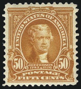 Sale 1037, Lot 1961, 1902-08 Issue thru Jamestown Issue (Scott 300-330)