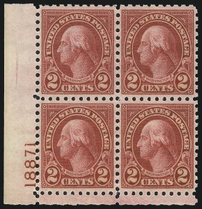 Sale 1037, Lot 2140, 1922-26 and Later Issues (Scott 551-1610)