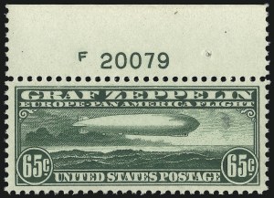 Sale 1037, Lot 2218, Air Post, Graf Zeppelin Issues (Scott C13-C15, C18)