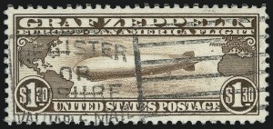 Sale 1037, Lot 2226, Air Post, Graf Zeppelin Issues (Scott C13-C15, C18)