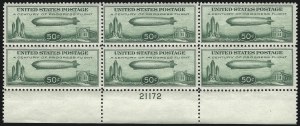 Sale 1037, Lot 2233, Air Post, Graf Zeppelin Issues (Scott C13-C15, C18)