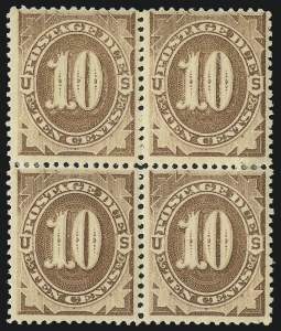 Sale 1037, Lot 2253, Postage Due Featuring Blocks and Plate Blocks (Scott J1-J28)