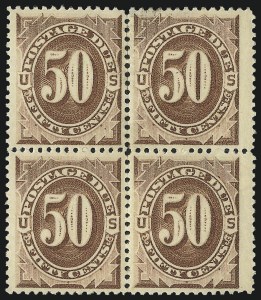 Sale 1037, Lot 2254, Postage Due Featuring Blocks and Plate Blocks (Scott J1-J28)