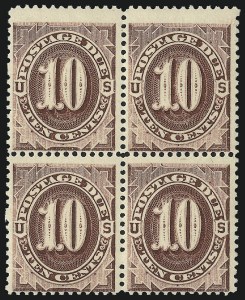 Sale 1037, Lot 2262, Postage Due Featuring Blocks and Plate Blocks (Scott J1-J28)