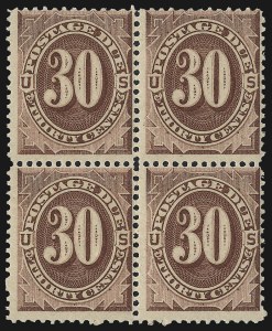 Sale 1037, Lot 2265, Postage Due Featuring Blocks and Plate Blocks (Scott J1-J28)