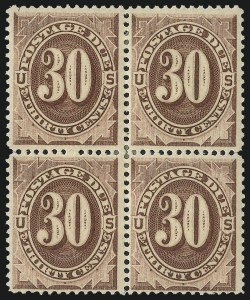 Sale 1037, Lot 2266, Postage Due Featuring Blocks and Plate Blocks (Scott J1-J28)