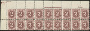 Sale 1037, Lot 2269, Postage Due Featuring Blocks and Plate Blocks (Scott J1-J28)