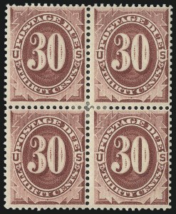 Sale 1037, Lot 2272, Postage Due Featuring Blocks and Plate Blocks (Scott J1-J28)
