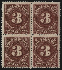 Sale 1037, Lot 2279, Postage Due Featuring Blocks and Plate Blocks (Scott J31-J75)