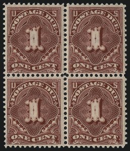 Sale 1037, Lot 2287, Postage Due Featuring Blocks and Plate Blocks (Scott J31-J75)