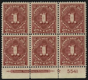Sale 1037, Lot 2288, Postage Due Featuring Blocks and Plate Blocks (Scott J31-J75)